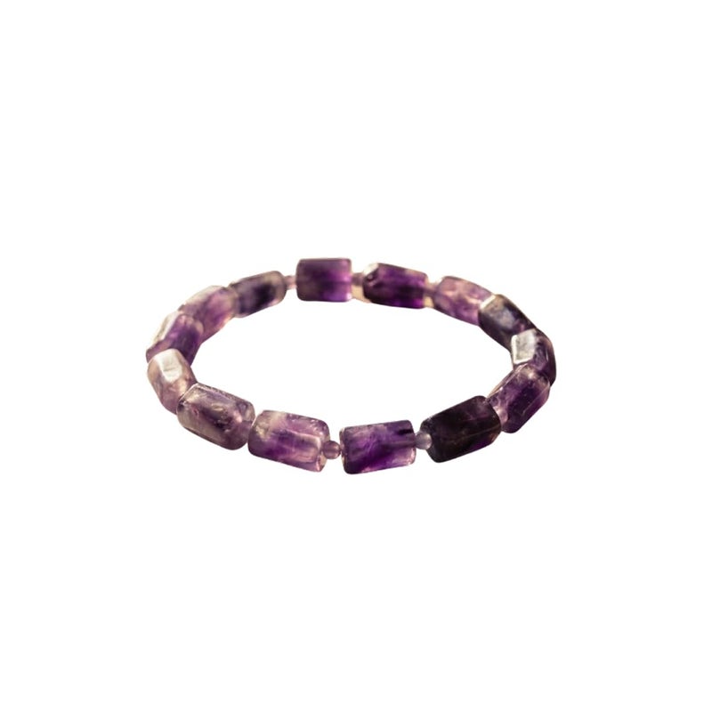 Divine Hindu Amethyst Crystal Bracelet | Certified Healing Gem | Reiki Energy | Meditation & Protection | For Men & Women - Image 1