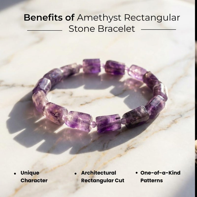 Divine Hindu Amethyst Crystal Bracelet | Certified Healing Gem | Reiki Energy | Meditation & Protection | For Men & Women - Image 3