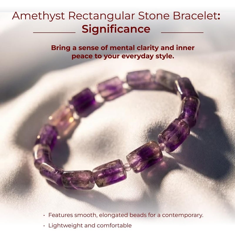 Divine Hindu Amethyst Crystal Bracelet | Certified Healing Gem | Reiki Energy | Meditation & Protection | For Men & Women - Image 4