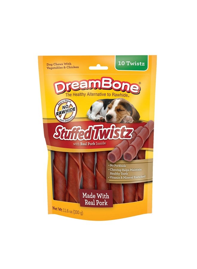 DreamBone Stuffed Twistz 10 Count, Rawhide-Free Chews - Image 1