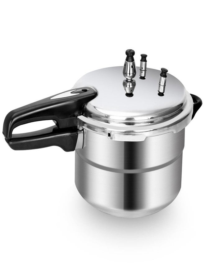 BreeRainz 5.3 Qt Stovetop Pressure Cooker & Canner, 10 PSI Induction Compatible Aluminum Pressure Canning Pot, Fast Cooking 70% Faster, Safe Triple Valve System, for Home & Small Kitchens - Image 1