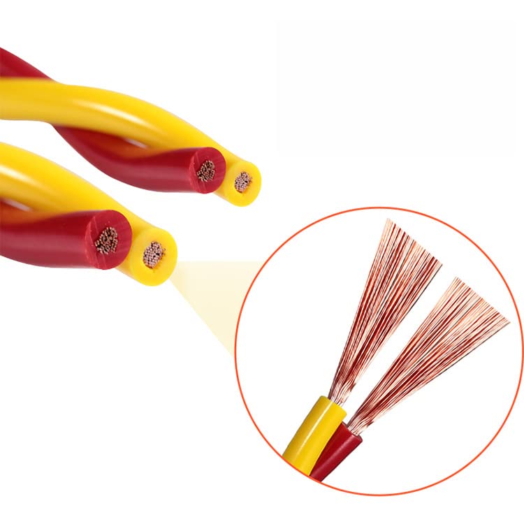 Litost Litost 2 Core Flexible Copper Wire Cable Size 3076 For Home Electrical Use Color May Vary 20 Meter  - Image 3