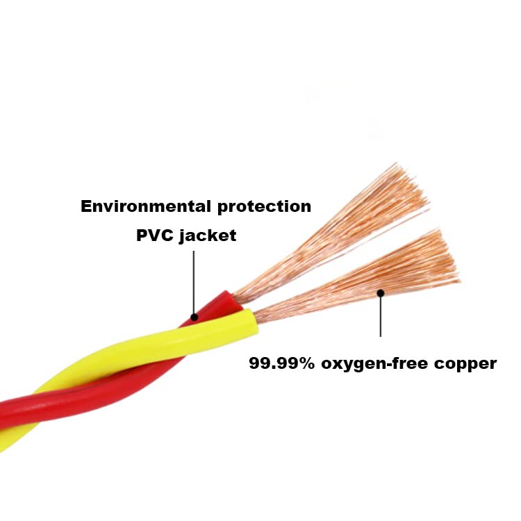 Litost Litost 2 Core Flexible Copper Wire Cable Size 3076 For Home Electrical Use Color May Vary 20 Meter  - Image 2