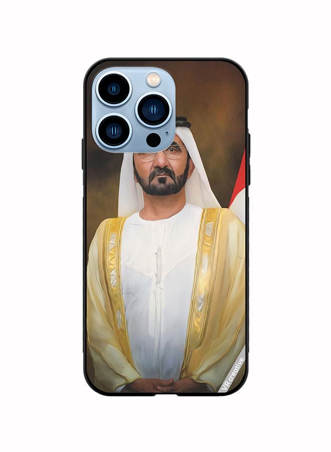 VR CREATIVE Protective Case Cover For Apple iPhone 13 Pro Sheikh Mohammed Bin Rashid Al Maktoum Design Multicolour - Image 1