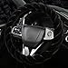 OHHMNKK Fluffy Car Steering Wheel Cover Luxury 14515 AntiSlip Round Fuzzy Twisted Fur Cute Steering Wheel Protector Soft Warm Plush Steering Wheel Cover for Women Girls Car Auto Accessories Black - Image 2