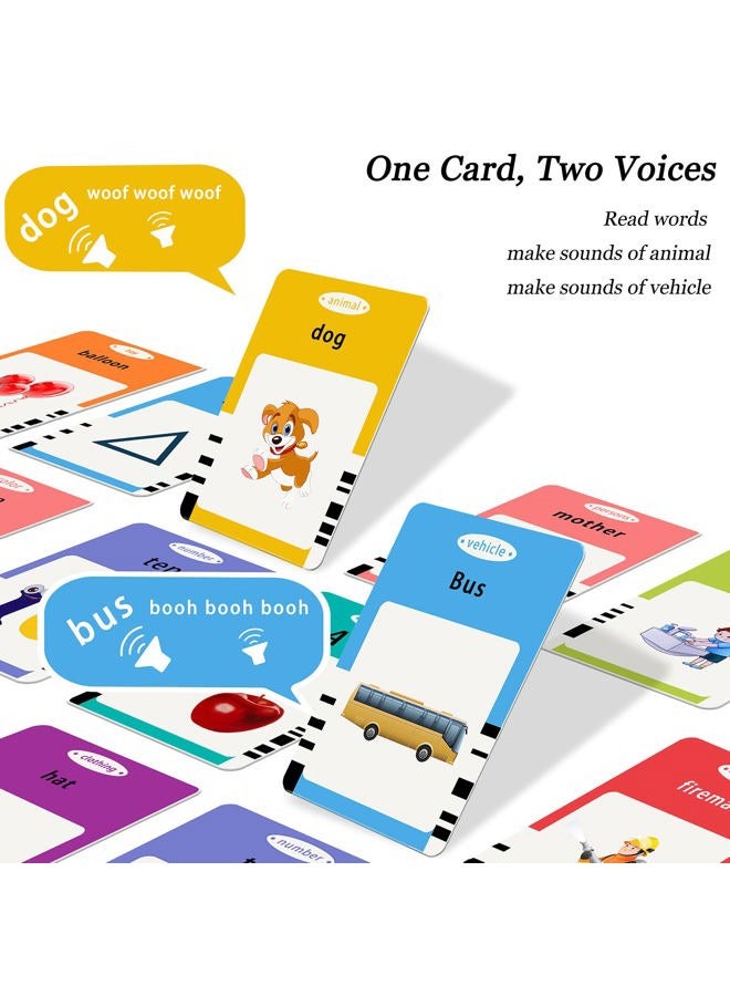 Startcan Talking Flash Cards for Toddlers 1 2 3 4 5, Speech Therapy Toys Autism Toys, ABC 123 Sight Words Etc - 112 Cards-224 Sides, Educational Learning Interactive Toys with Giftable Package - Image 3