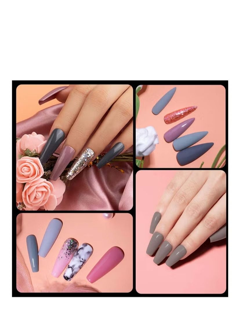 Generic 100 Pcs Poly Extension Gel Dual Nail Form - Builder Gel Stiletto Nail Molds False Nail Tips for Gel Manicure Nail Art Design Salon DIY at Home (Stiletto Dual Forms Set)  - Image 3
