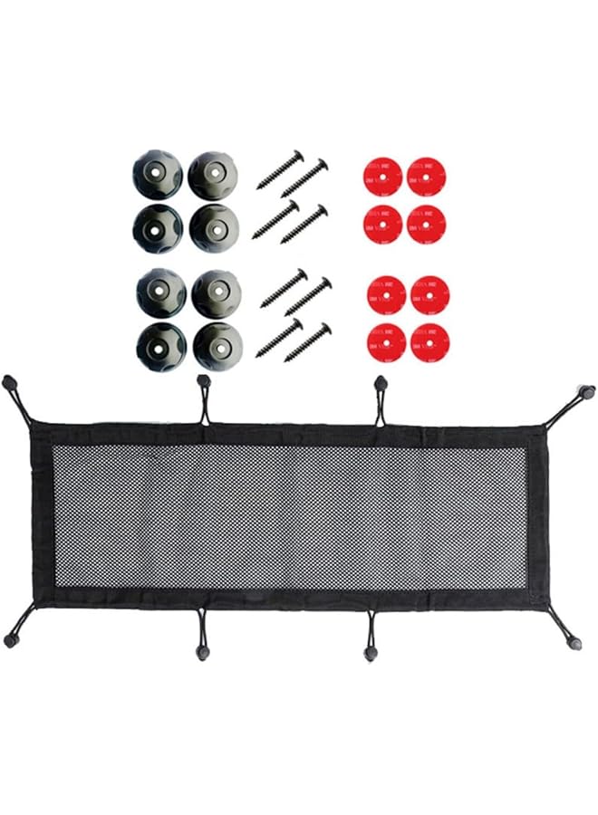 promass Under Desk Cable Management Net, Cord Organizer Kit for Wire Management, Wire Hider Kit for Most Office Standing Desks, 27.6 X 11.8 Inches - Image 1