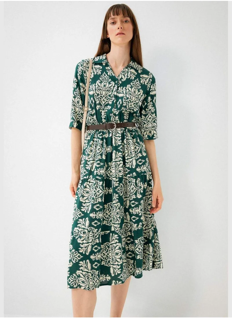 DeFacto Woman Long Sleeve Woven Dress