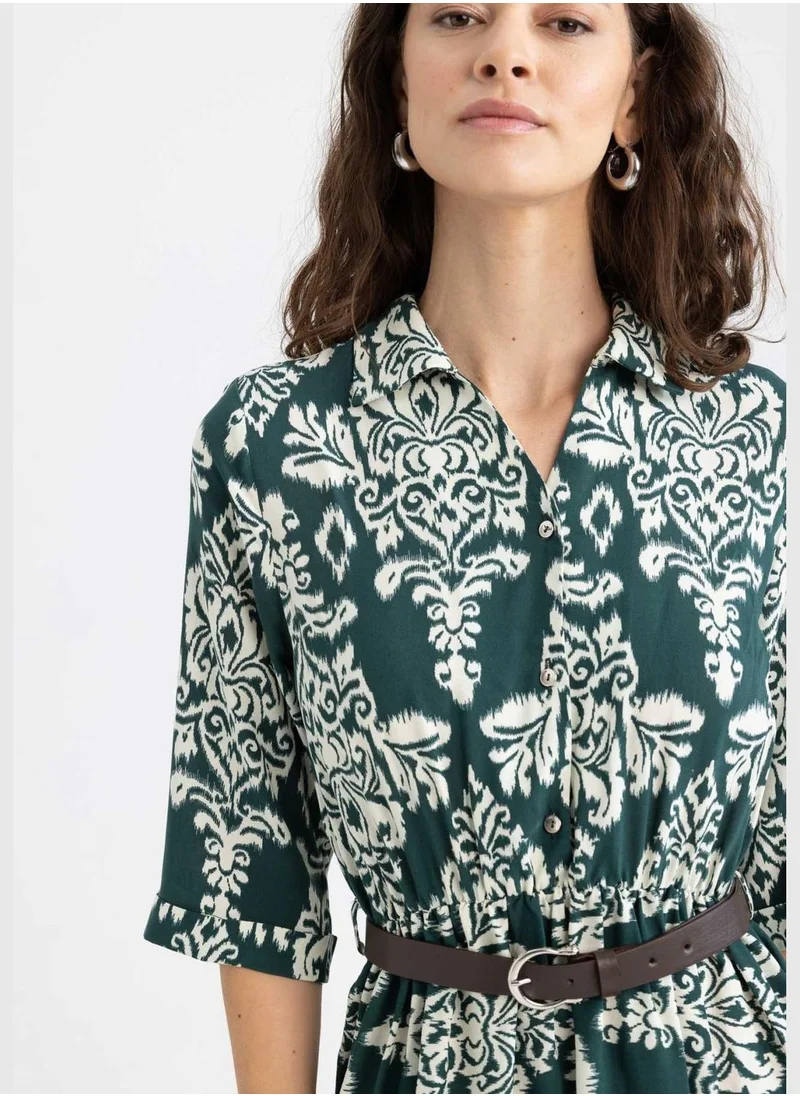 DeFacto Woman Long Sleeve Woven Dress