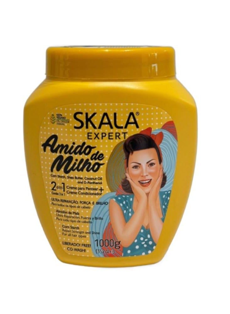 سكالا كريم اكسبرت اميدو دي ميلهو مرطب للشعر بخلاصة نشأ الذرة من سكالا , 1000 جرام