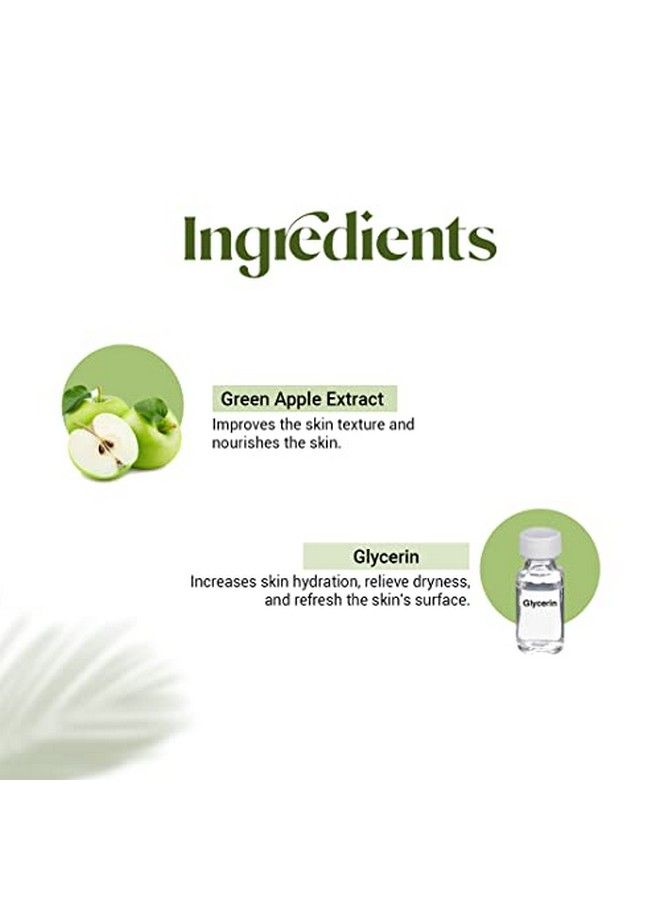 Vedicline Green Apple Toner Reduces Acne Breakouts Dark Spots With Green Apple Extract For Refreshes And Rejuvenates Skin 500 Ml - Image 4