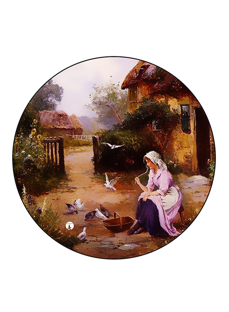 RKN Vintage Art Printed Mouse Pad  Multicolour