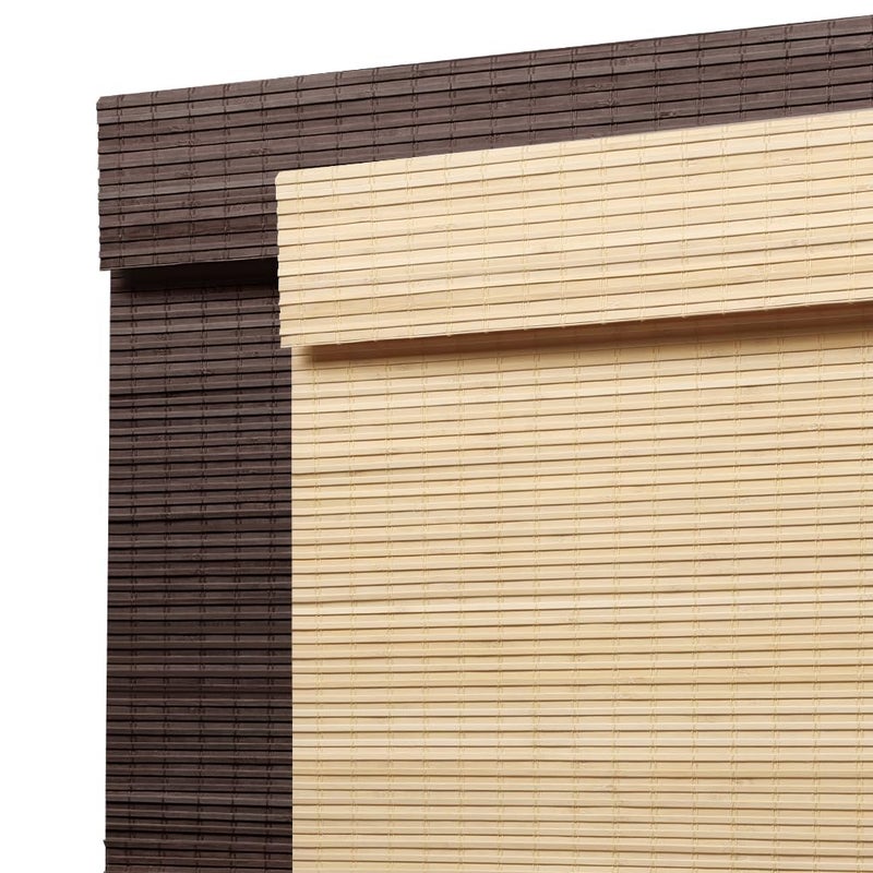 SEEYE Cordless Bamboo Roman Shades, Blackout Natural Bamboo Blinds for Indoor Windows, Roll Up Blind Privacy Shade for Home, Office, Door, UV Resistant & Easy to Install, 20" W x 64" H, Natural - Image 2