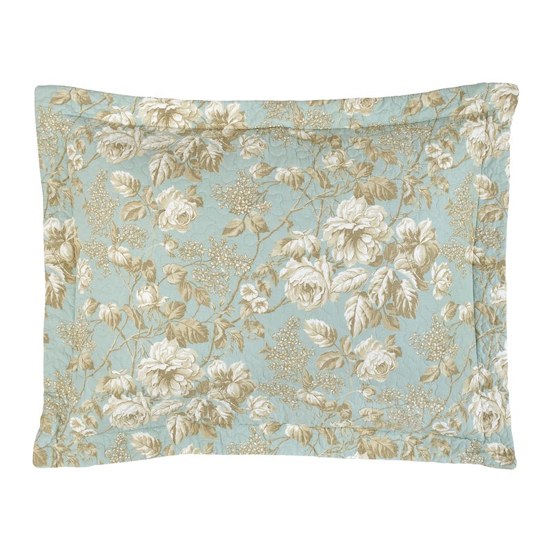 Laura Ashley Home - King Quilt Set, Cotton Reversible Bedding with Matching Shams, Bedroom Decor Ideal for All Seasons (Brompton Green, King) - Image 4