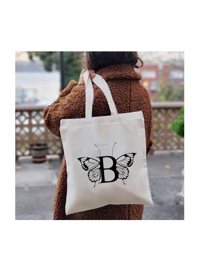 Monogrammed Cotton Tote-Ideal For Sustainable Travel-Perfect For Reusable Grocery And Travel Bag-Tote Bags For Women - Image 5