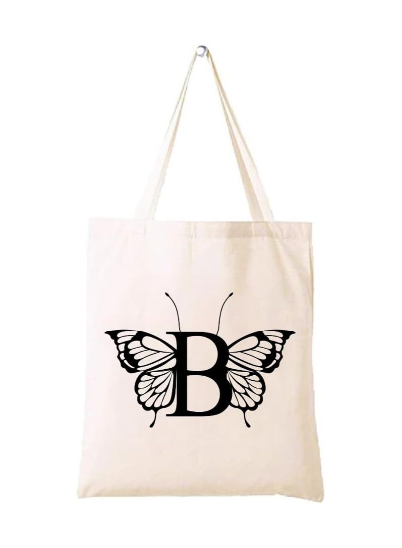 Monogrammed Cotton Tote-Ideal For Sustainable Travel-Perfect For Reusable Grocery And Travel Bag-Tote Bags For Women - Image 1