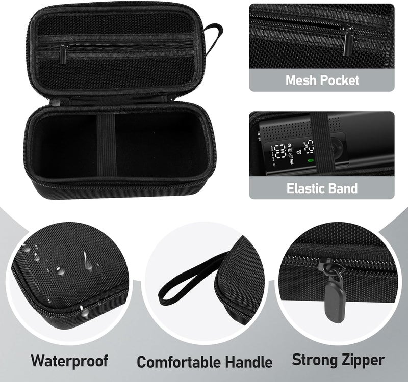 TOSICAM Case for Airmoto Tire Inflator Portable Air Compressor - Black Zipper - Image 3