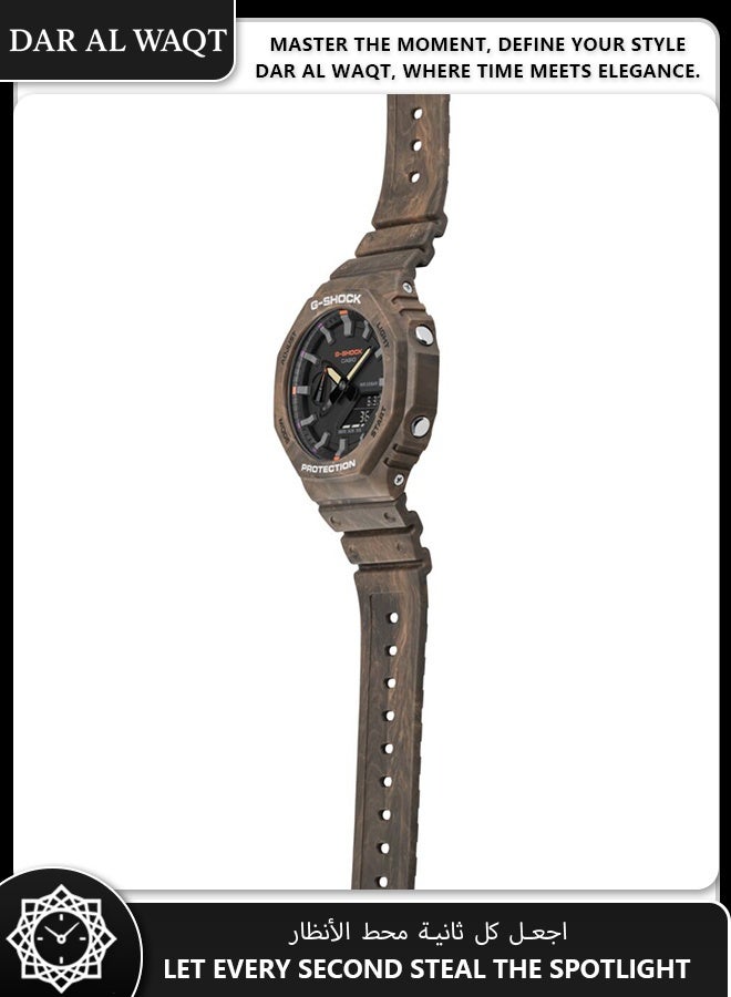 Casio G-Shock GA-2100FR-5A Mystic Forest Edition - Multicolor Camo Resin, Digital-Analog Display, Shock Resistant Outdoor Watch - Image 3