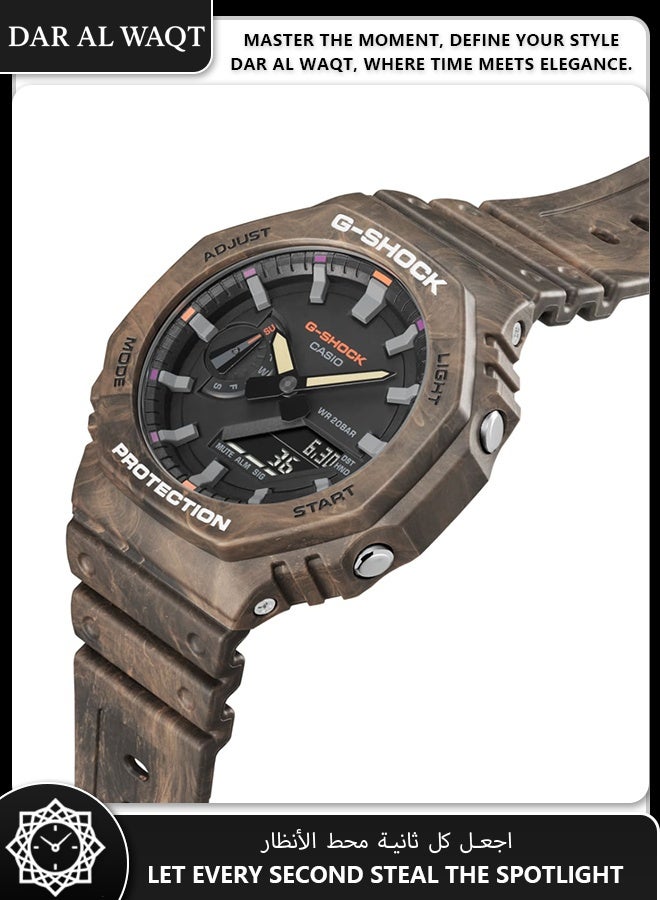Casio G-Shock GA-2100FR-5A Mystic Forest Edition - Multicolor Camo Resin, Digital-Analog Display, Shock Resistant Outdoor Watch - Image 2