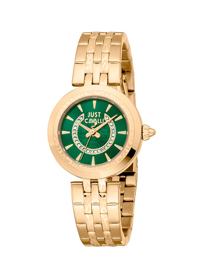Just Cavalli سيدة بريزيوزا Jc1L314M0065 - ساعة كوارتز أنثوية من الفولاذ المقاوم للصدأ بثلاثة عقارب - Image 1