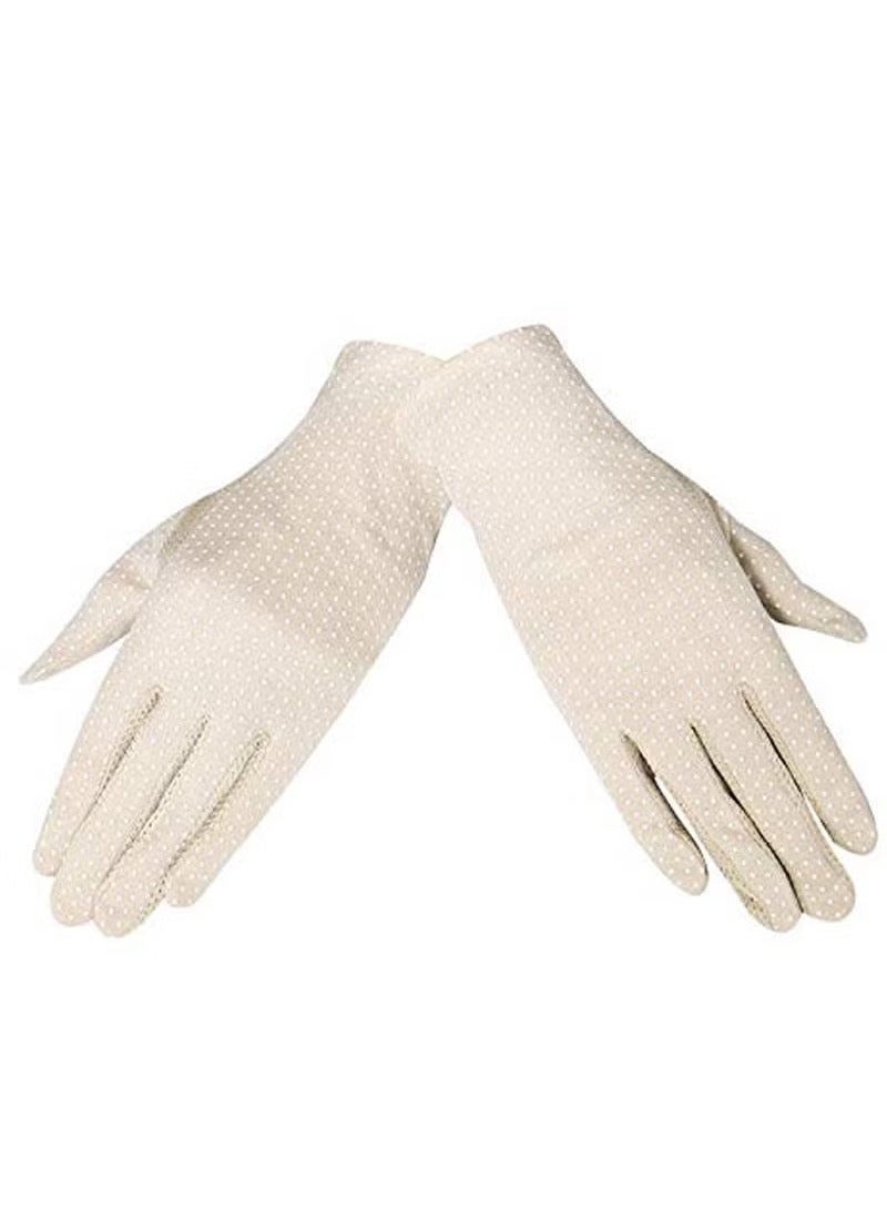 Generic Women Protective UV Protection Summer Sunblock Touchscreen Gloves for Driving Riding  - Image 2