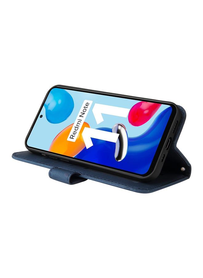 Zaboon Case For Infinix Note 11 Skin Feel Life Tree Metal Button Leather Phone Case - Image 5