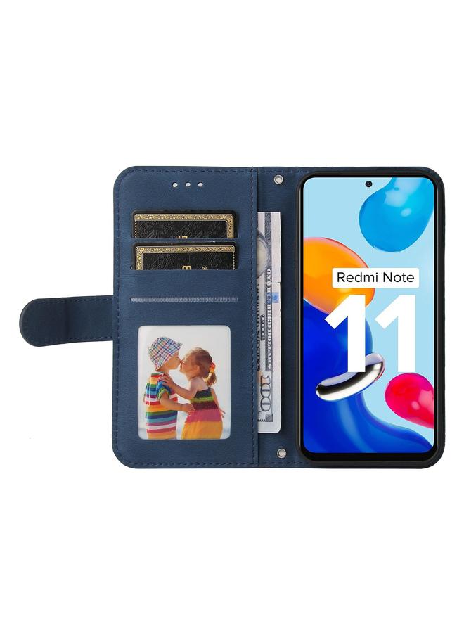 Zaboon Case For Infinix Note 11 Skin Feel Life Tree Metal Button Leather Phone Case - Image 4