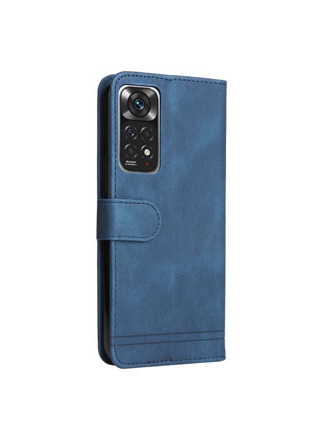 Zaboon Case For Infinix Note 11 Skin Feel Life Tree Metal Button Leather Phone Case - Image 3