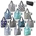 BeeGreen Reusable Grocery Bags Lightweight Durable Shopping Bags Washable Foldable 12 Pack Xlarge Classic Geometric - Image 2
