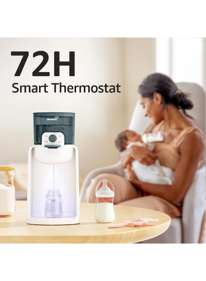 GROWNSY GROWNSY Instant Baby Bottle Warmer, Precise 4 Temperatures Control | Night Light, Midnight Feeding | Warm Water Dispenser for Formula in Seconds | 72H Smart Thermostat, Easy Keep Warm, Green  - Image 3