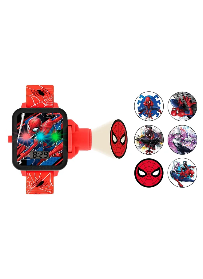 Disney Boys Digital Square Shape Silicone Wrist Watch - SPD4754 - 32 Millimeter