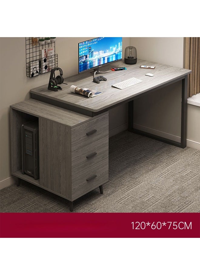 keke - Computer and Multifunction Table Home Office Workstation 120 CM with 3 Drawers - Image 1