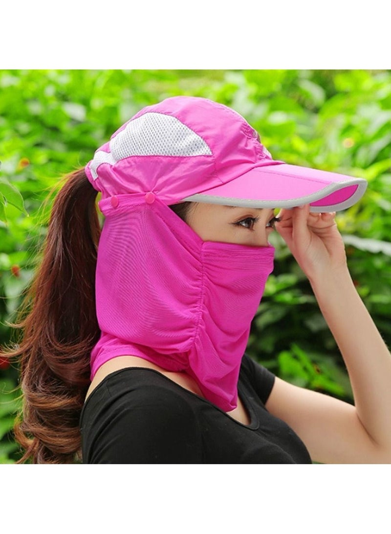 DubaiGallery Women Beach Sun Hats Foldable UV Protection Fishing Summer Outdoor Sun Cap Women Sun Hat Neck Face Wide Brim Visor Hat - Image 3