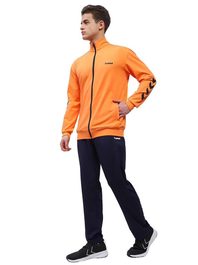 hummel Promo Men's All weather Regular Fit Track Suit with Zipper and Pockets Comfortable Breathable Stretchable Soft Fabric For Everyday Use Ideal for Gym Training or Running Loungwear - Image 2