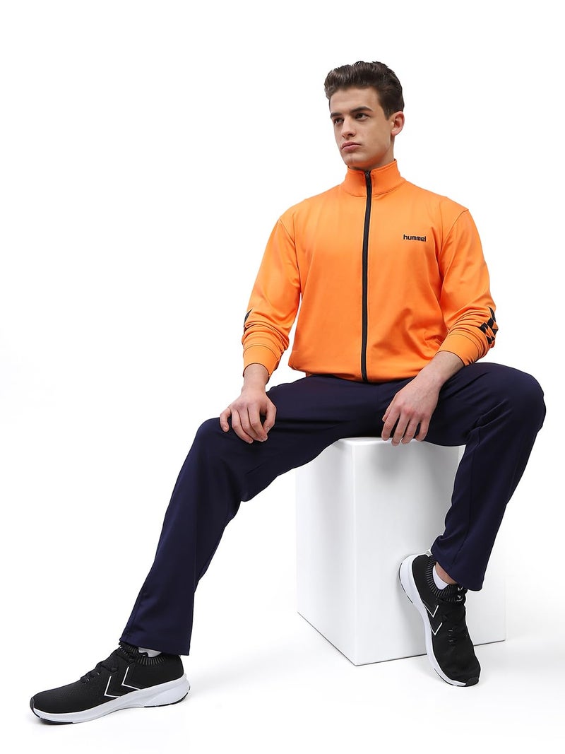 hummel Promo Men's All weather Regular Fit Track Suit with Zipper and Pockets Comfortable Breathable Stretchable Soft Fabric For Everyday Use Ideal for Gym Training or Running Loungwear - Image 5