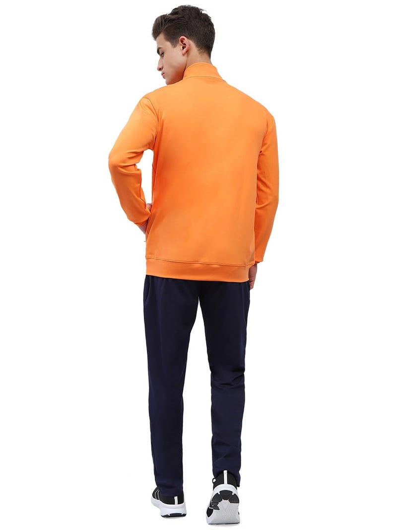hummel Promo Men's All weather Regular Fit Track Suit with Zipper and Pockets Comfortable Breathable Stretchable Soft Fabric For Everyday Use Ideal for Gym Training or Running Loungwear - Image 4