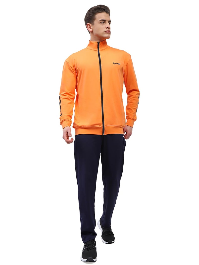 hummel Promo Men's All weather Regular Fit Track Suit with Zipper and Pockets Comfortable Breathable Stretchable Soft Fabric For Everyday Use Ideal for Gym Training or Running Loungwear - Image 1