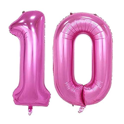 Tellpet Pink Number 10 Balloon 40 Inch - Image 1