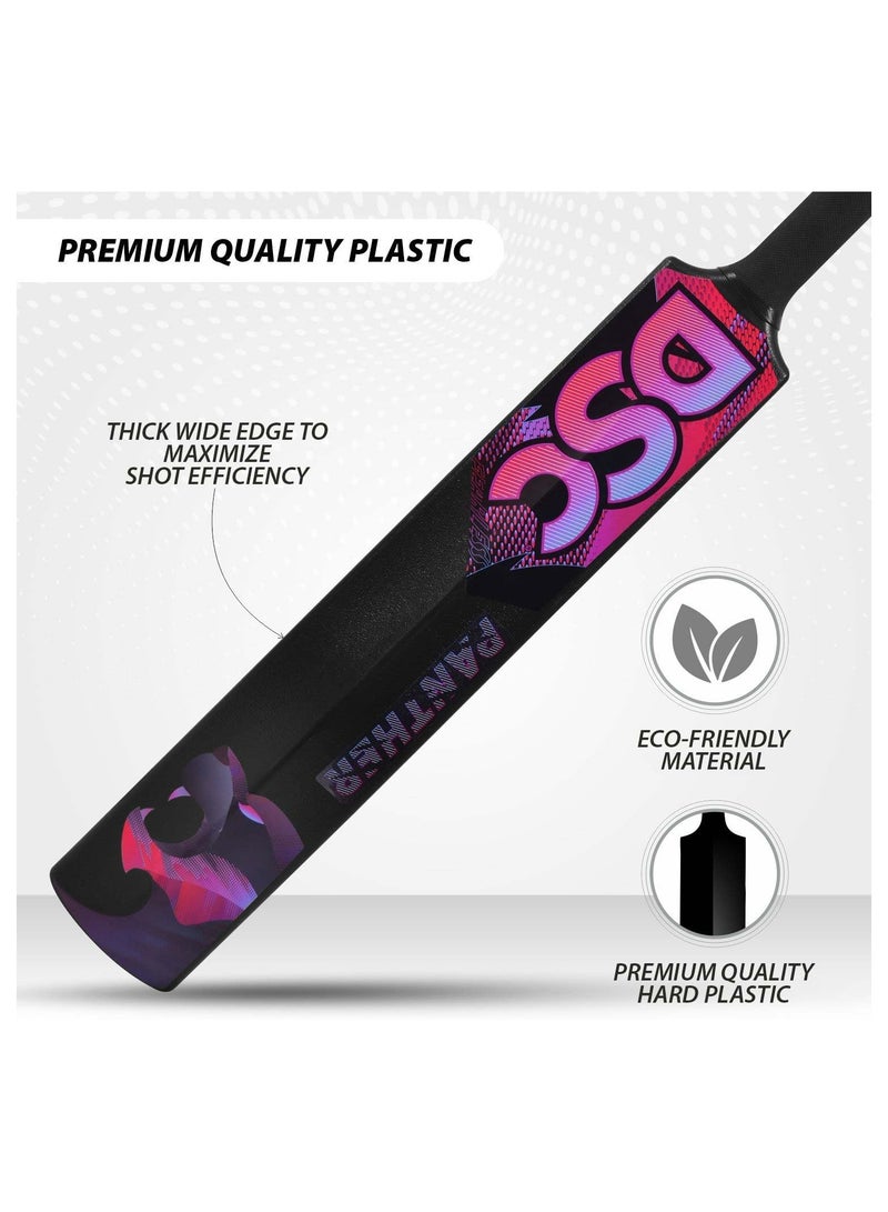 DSC Panther Plastic Cricket Bat With Pvc Ball  Lightweight Tennis Ball Bat For Kids  Durable Gully/Turf Cricket Bat For Boys & Girls  Outdoor Play Sports Toy  Black Color|Size-6 - Image 5