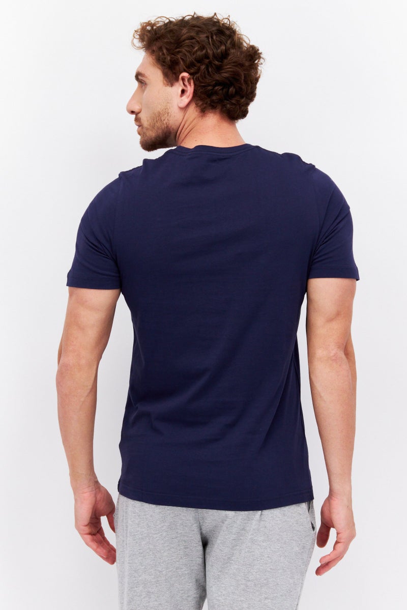 PUMA Men Sports Fit Short Sleeves Outdoor T-Shirt, Navy - Image 4