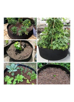 Generic 2 Pack 15 Gallon Plant Grow Bags Heavy Duty Thickened Breathable Fabric Pots Round Raised Garden Bed for Growing Herb Flower Vegetable Potato Plants 24In D × 8In H  - Image 2