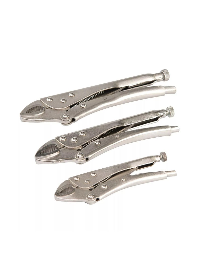 3-Piece Pliers Set - CRV Steel Welding Jaw Lock Pliers, Quick Release, Soft Grip Handles, Vice Grip Pliers for Heavy Duty Use  - Image 1