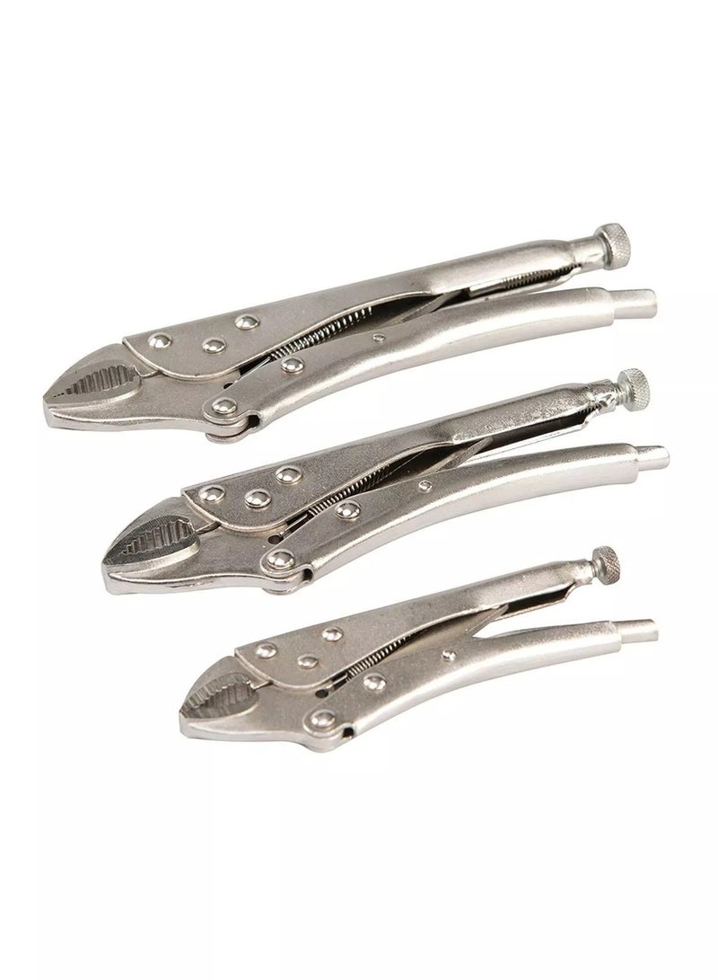 3-Piece Pliers Set - CRV Steel Welding Jaw Lock Pliers, Quick Release, Soft Grip Handles, Vice Grip Pliers for Heavy Duty Use  - Image 4