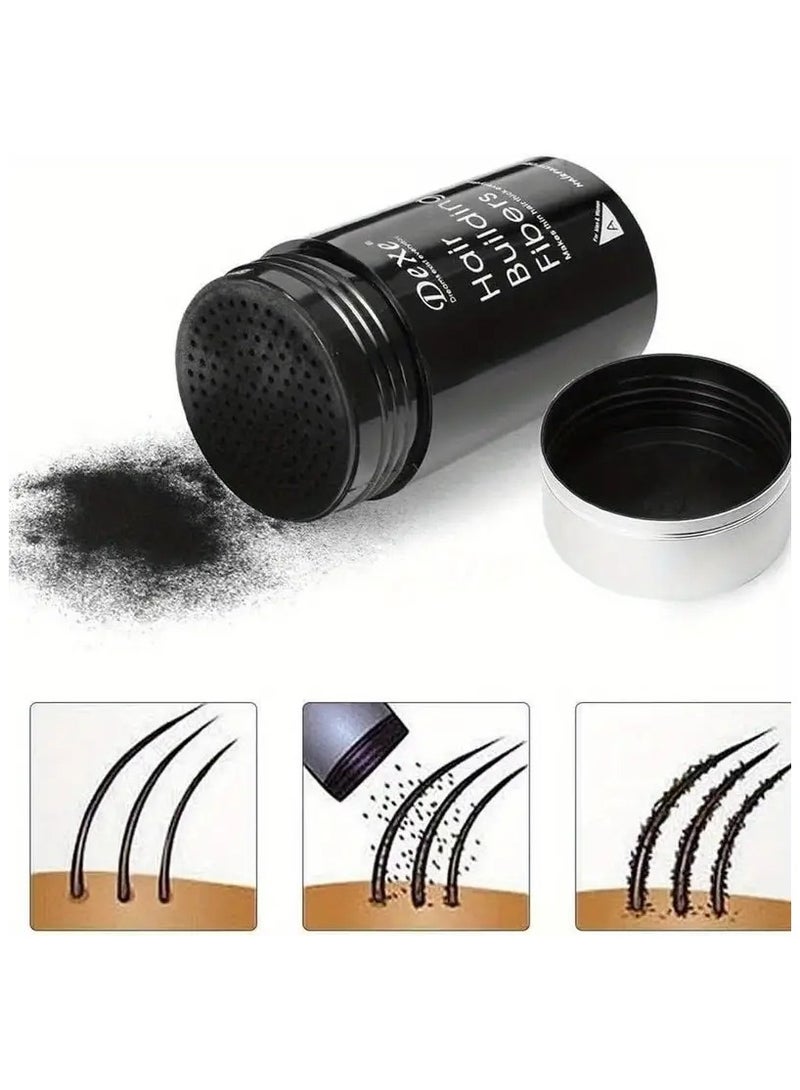 Dexe Keratin Hair Building Fibers  Thickening Powder For Women And Men  Hair Care And Wig Extension Fiber Dart brown - Image 4