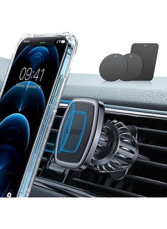 Lisen Strong Magnet] LISEN Car Phone Holder, Magnetic Phone Holder [Easily Install] Air Vent Mobile Phone Holder for Car Mount Case Friendly Car Phone Mount Fit iPhone Holder for All Smartphone & Tablet  - Image 1