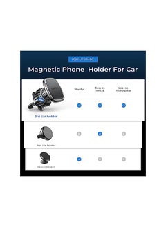 Lisen Strong Magnet] LISEN Car Phone Holder, Magnetic Phone Holder [Easily Install] Air Vent Mobile Phone Holder for Car Mount Case Friendly Car Phone Mount Fit iPhone Holder for All Smartphone & Tablet  - Image 2