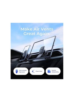 Lisen Strong Magnet] LISEN Car Phone Holder, Magnetic Phone Holder [Easily Install] Air Vent Mobile Phone Holder for Car Mount Case Friendly Car Phone Mount Fit iPhone Holder for All Smartphone & Tablet  - Image 3
