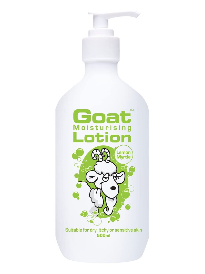 Goat Milk Lotion  Moisturizing  Non Greasy  17 oz Enriched Milk Suitable for Dry Itchy or Sensitive Skin  Made in Australia  Lemon Myrtle