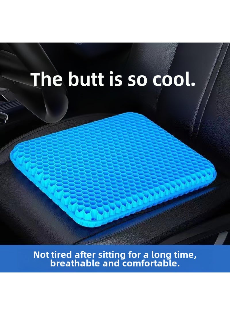 Generic Summer Gel Cushion Honeycomb Breathable Cool Pad Student money "30*25*2.4cm] 